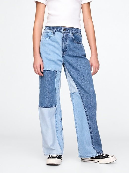 Gap Kids Low Rise Stride Wide-Leg Jeans