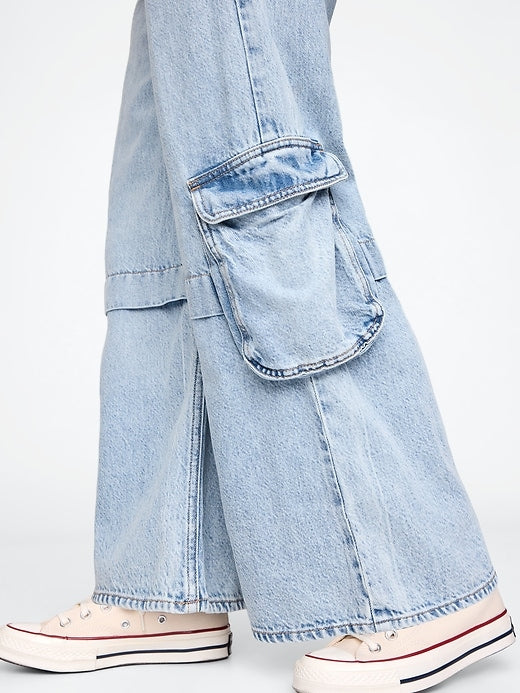 Gap Kids UltraSoft Baggy Cargo Jeans