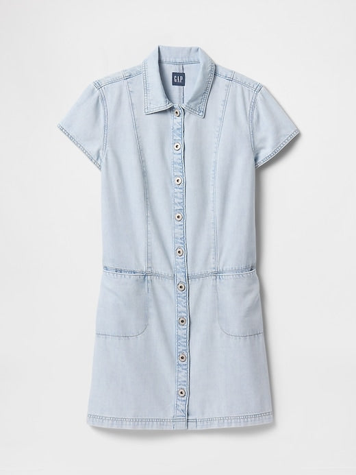 Gap UltraSoft Denim Mini Shift Dress
