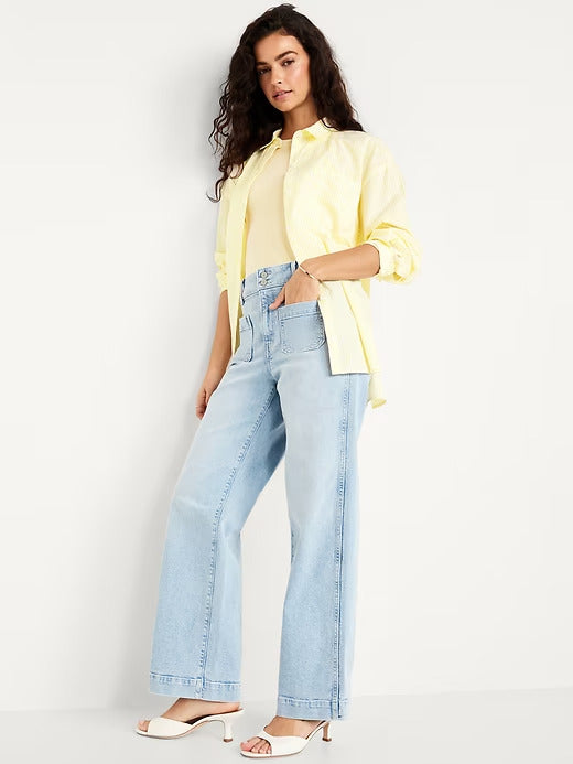 Old Navy Oversized Button-Down Boyfriend Shirt