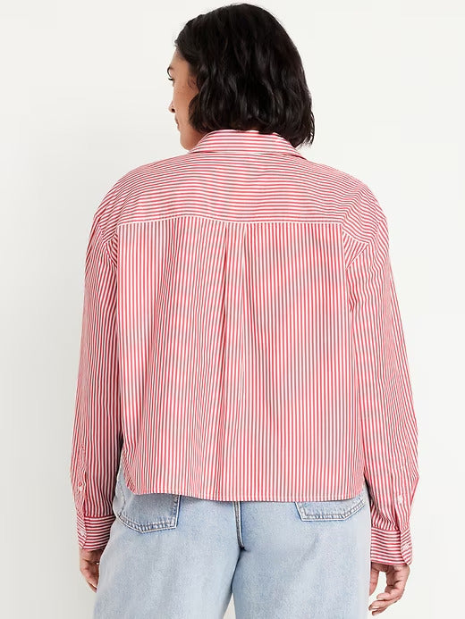 Old Navy Button-Down Crop Shirt