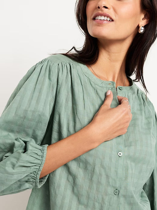 Old Navy Button-Down Dobby Shirt
