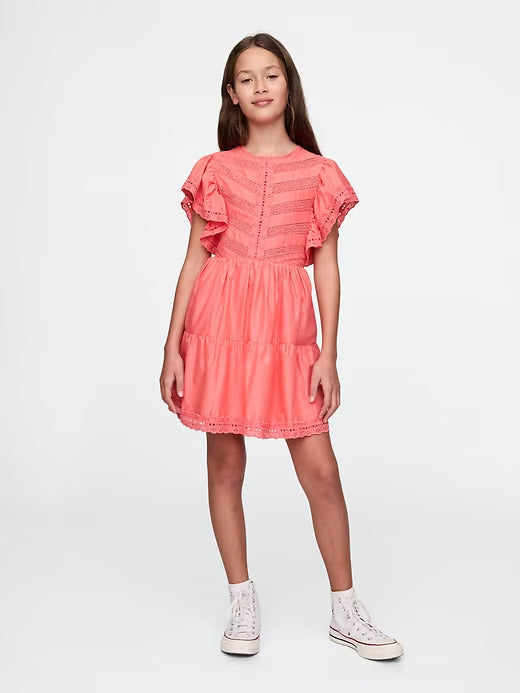 Gap Kids Lace Tiered Ruffle Dress