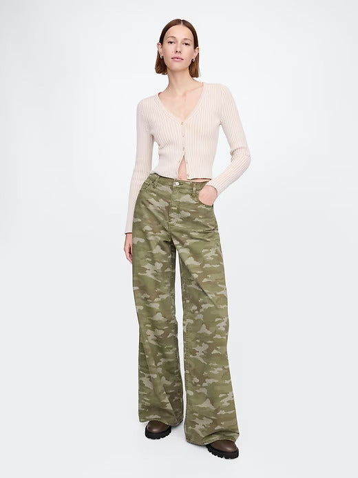 Gap Mid Rise UltraSoft Baggy Jeans