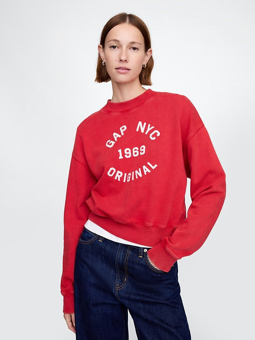 Gap Heavyweight French Terry Cropped Sweatshirt