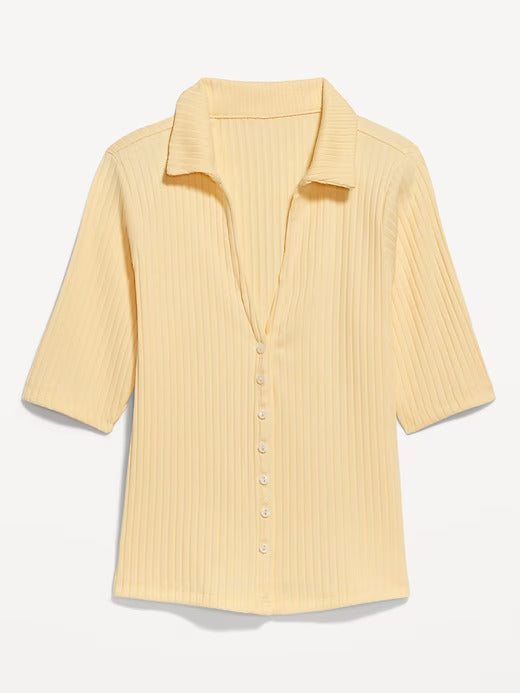 Old Navy Ribbed Button-Down Polo