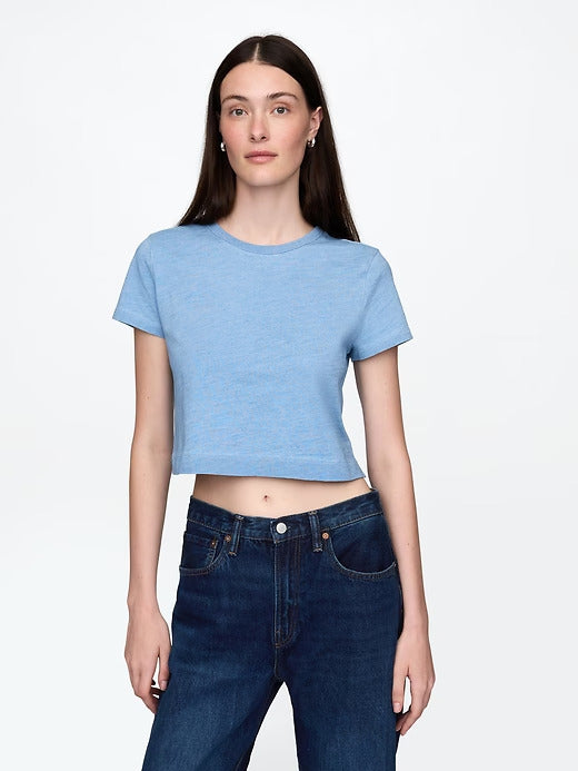 Gap Organic Cotton VintageSoft Cropped T-Shirt