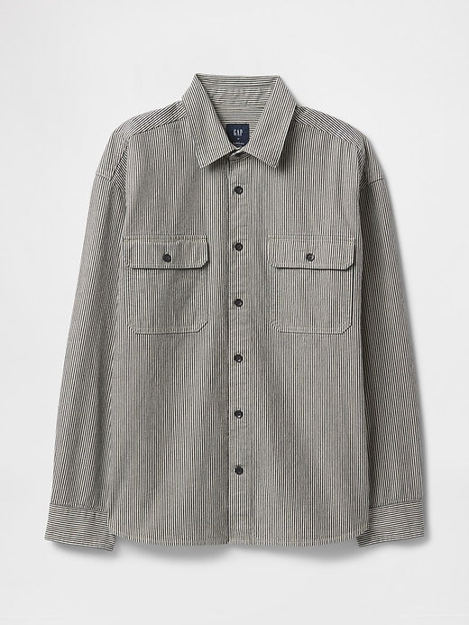 Gap Embroidered Denim Big Shirt