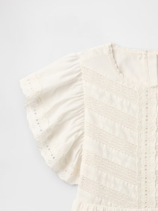 Gap Kids Lace Tiered Ruffle Dress