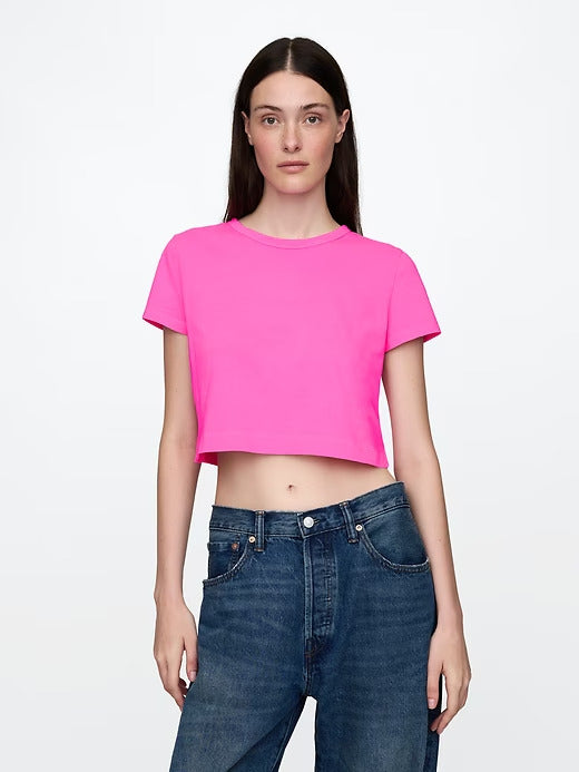 Gap Organic Cotton VintageSoft Cropped T-Shirt