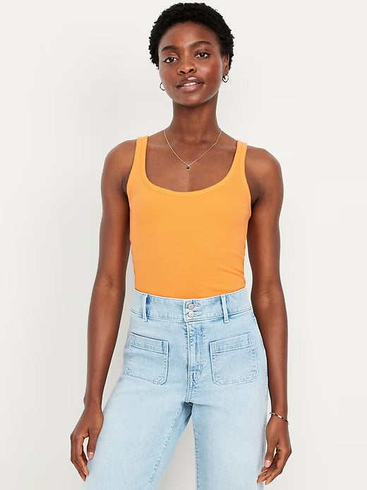 Old Navy First-Layer Ribbed Scoop-Neck Tank Top
