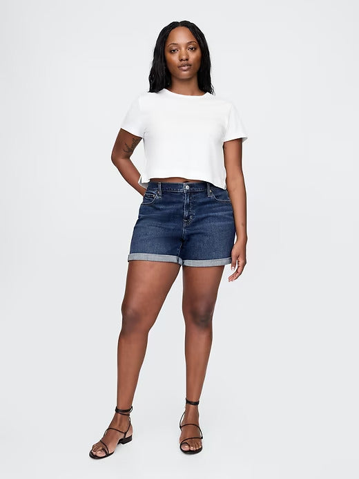 Gap 5" Mid Rise Denim Girlfriend Shorts