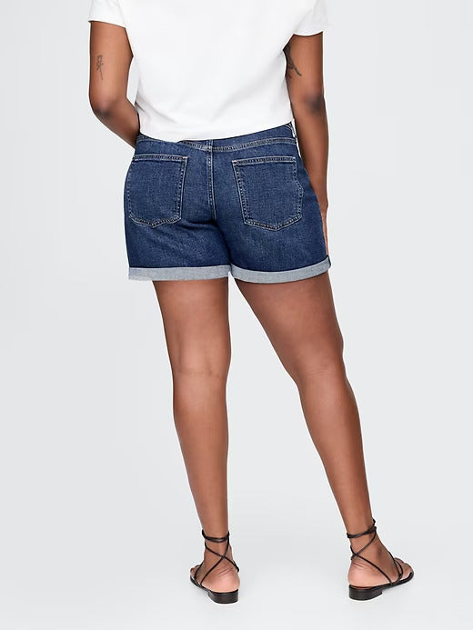 Gap 5" Mid Rise Denim Girlfriend Shorts