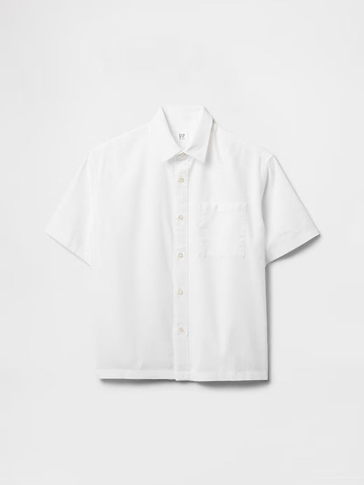 Gap Kids Linen-Cotton Relaxed Shirt