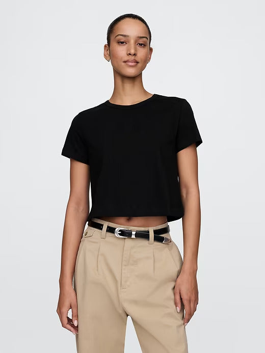 Gap Organic Cotton VintageSoft Cropped T-Shirt