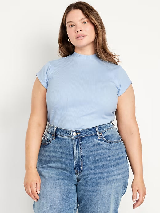 Old Navy Ribbed Mock-Neck Top