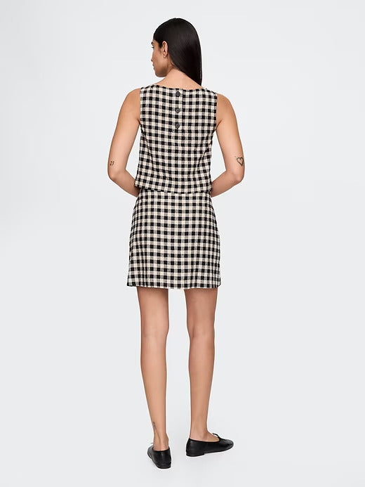 Gap Linen-Blend Mini Skort