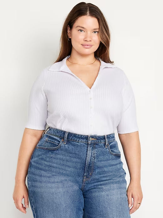 Old Navy Ribbed Button-Down Polo