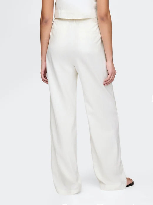 Gap 365 High Rise Linen-Blend Trousers