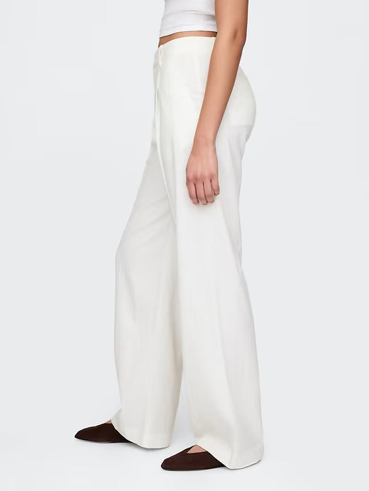 Gap 365 Low Rise Linen-Blend Trousers