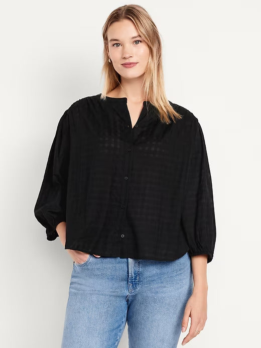 Old Navy Button-Down Dobby Shirt
