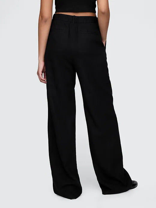 Gap 365 High Rise Linen-Blend Trousers