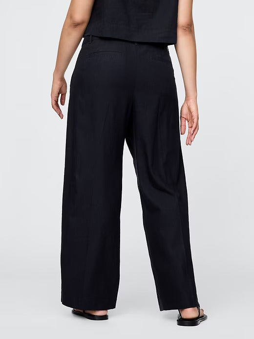 Gap 365 Low Rise Linen-Blend Trousers