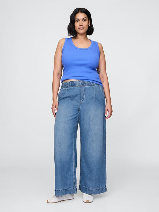 Gap Mid Rise UltraSoft Easy Baggy Jeans