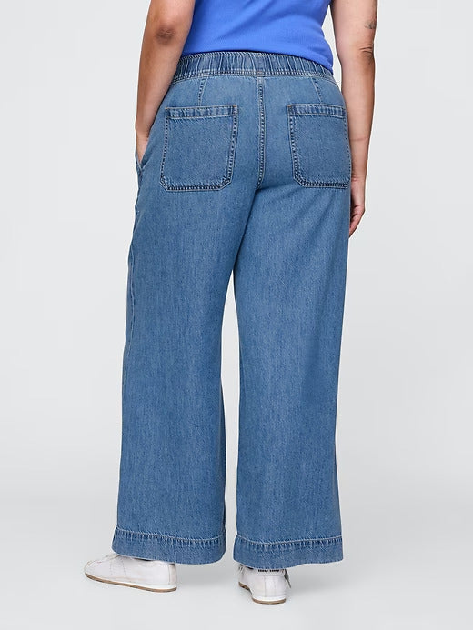 Gap Mid Rise UltraSoft Easy Baggy Jeans