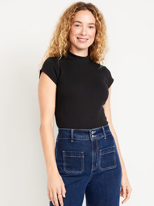 Old Navy Ribbed Mock-Neck Top