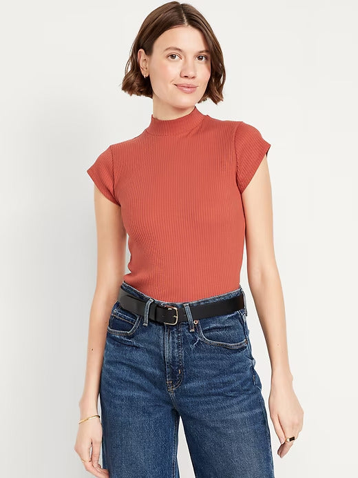 Old Navy Ribbed Mock-Neck Top