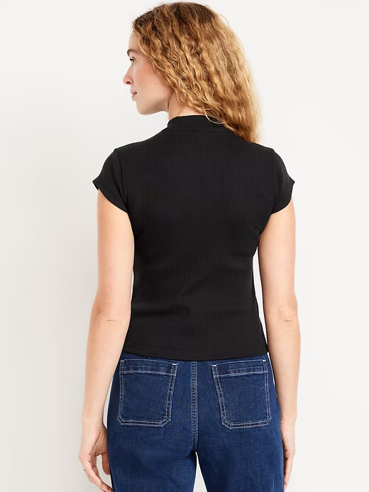 Old Navy Ribbed Mock-Neck Top