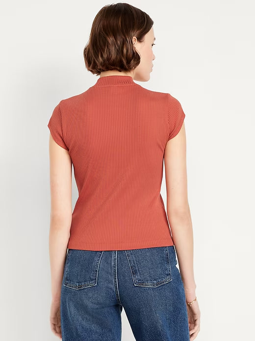 Old Navy Ribbed Mock-Neck Top