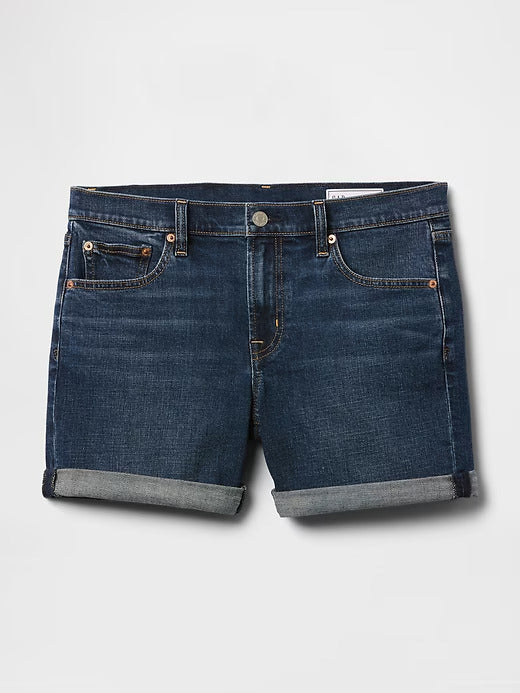 Gap 5" Mid Rise Denim Girlfriend Shorts