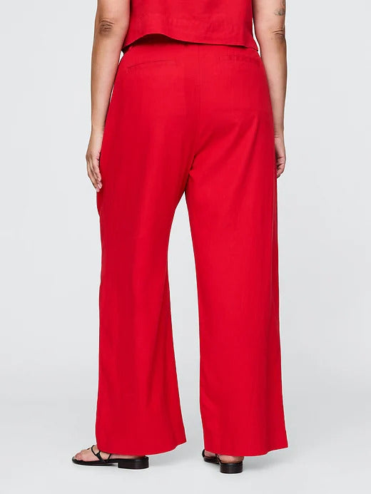 Gap 365 High Rise Linen-Blend Trousers