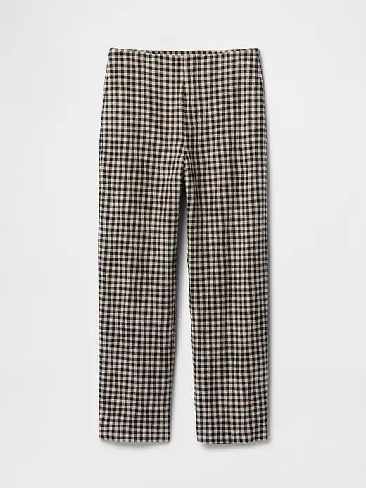 Gap Linen-Blend Relaxed Straight Ankle Pants
