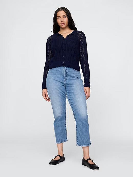 Gap High Rise Cropped Capri Jeans