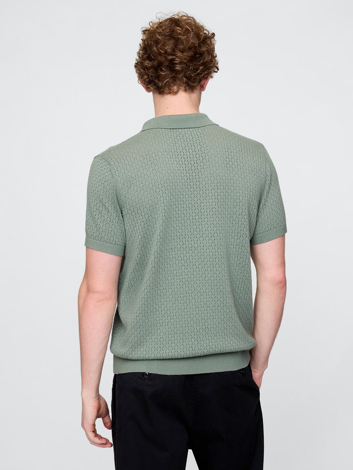 GAP Crochet Polo Shirt