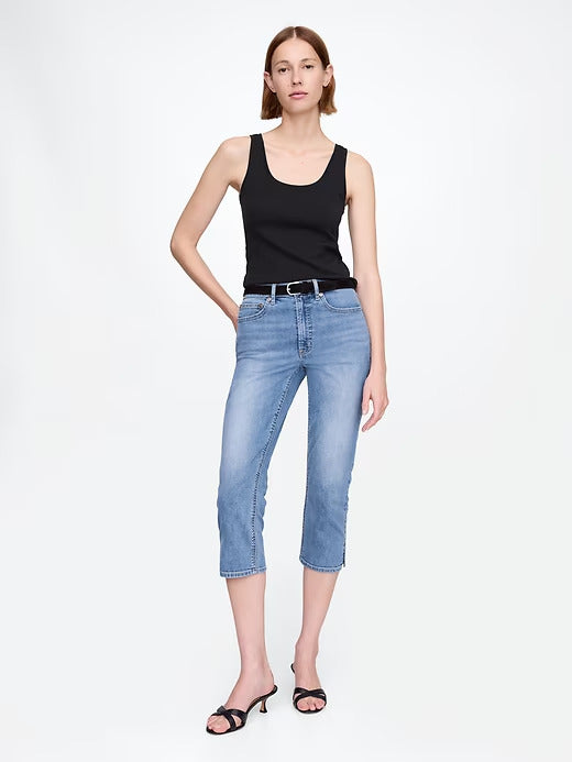 Gap High Rise Cropped Capri Jeans