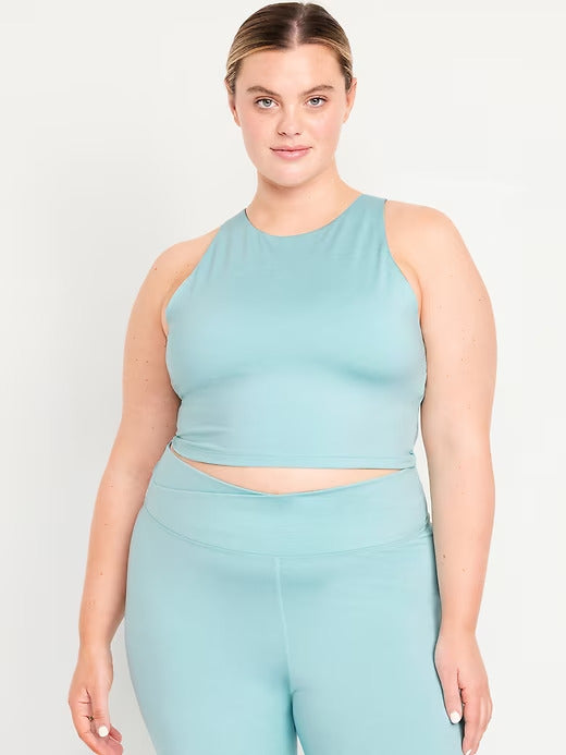 Old Navy CloudComfy High-Neck Longline Sports Bra