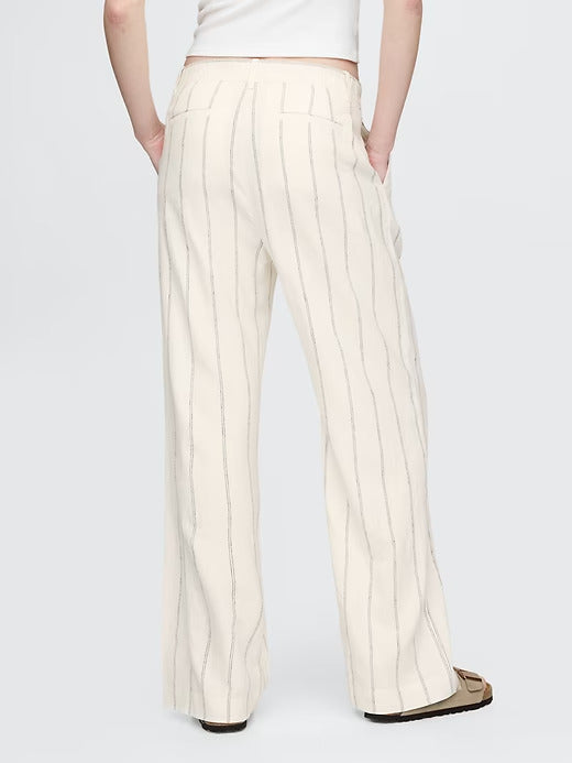 Gap 365 High Rise Linen-Blend Trousers