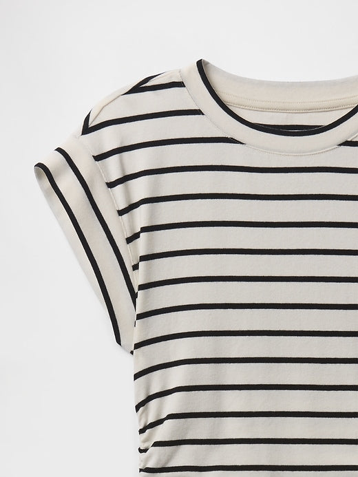Gap Modern Rib Ruched Mini Dress