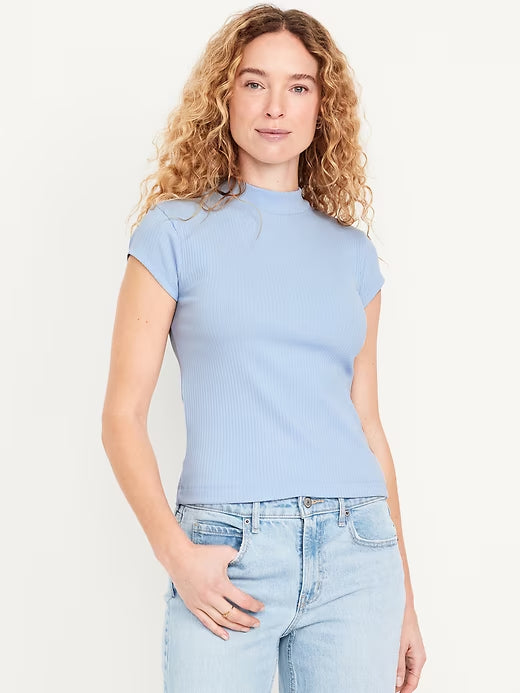 Old Navy Ribbed Mock-Neck Top