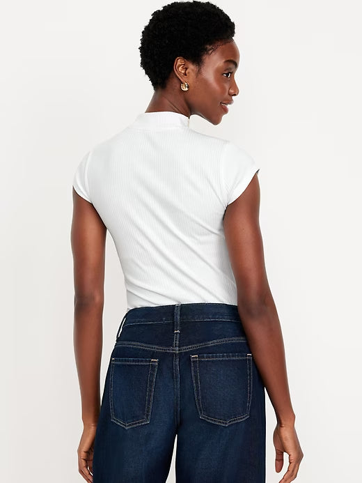 Old Navy Ribbed Mock-Neck Top