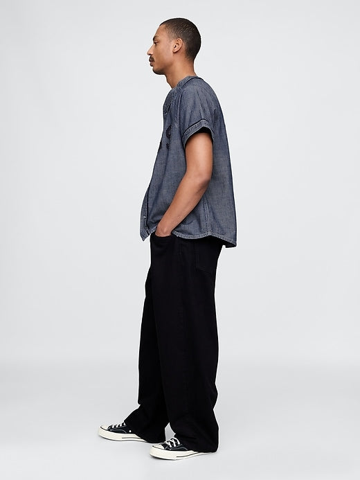 Gap Denim 1969 Logo Baseball Jersey