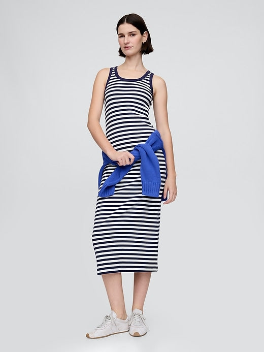 Gap Rib Midi Dress