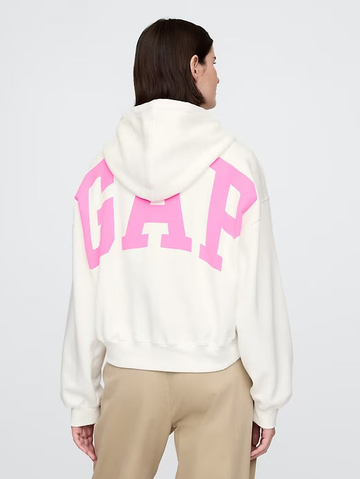 Gap  VintageSoft Arch Logo Cropped Hoodie