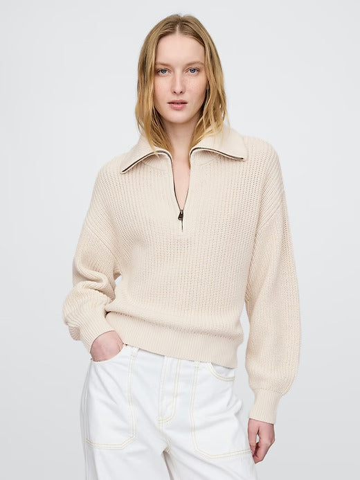 Gap 100% Cotton Half-Zip Pullover Sweater