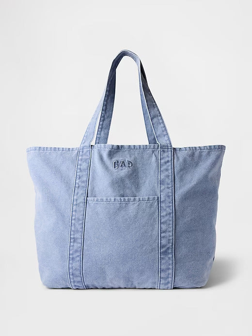 Gap Denim Stripe Tote Bag