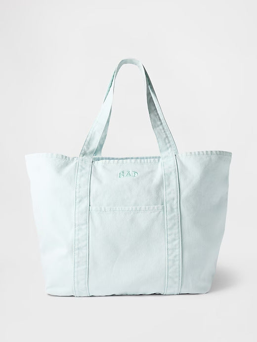 Gap Denim Stripe Tote Bag